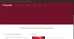 Desktop Screenshot of cafezaalburgerhout.nl