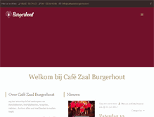 Tablet Screenshot of cafezaalburgerhout.nl